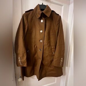 Brown Burberry wool/cashmere coat